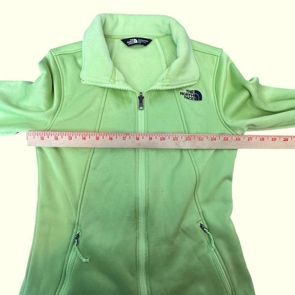 The North Face Jacket Women's‎ Small Lime Green Highanddry Fleece Liner Full Zip - Picture 5 of 13